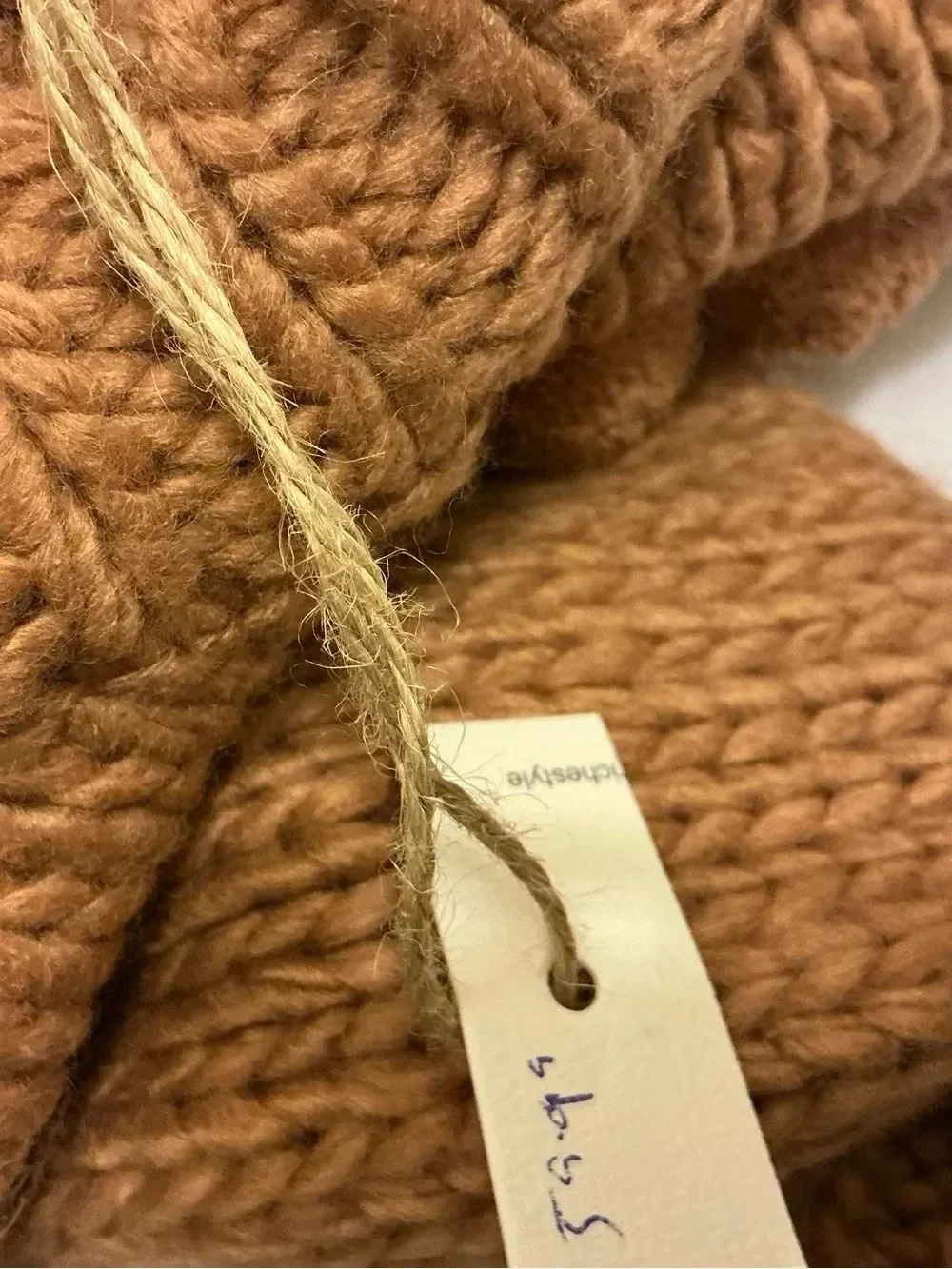 NWT  New in Pom-Pom Crewneck Sweater in Camel